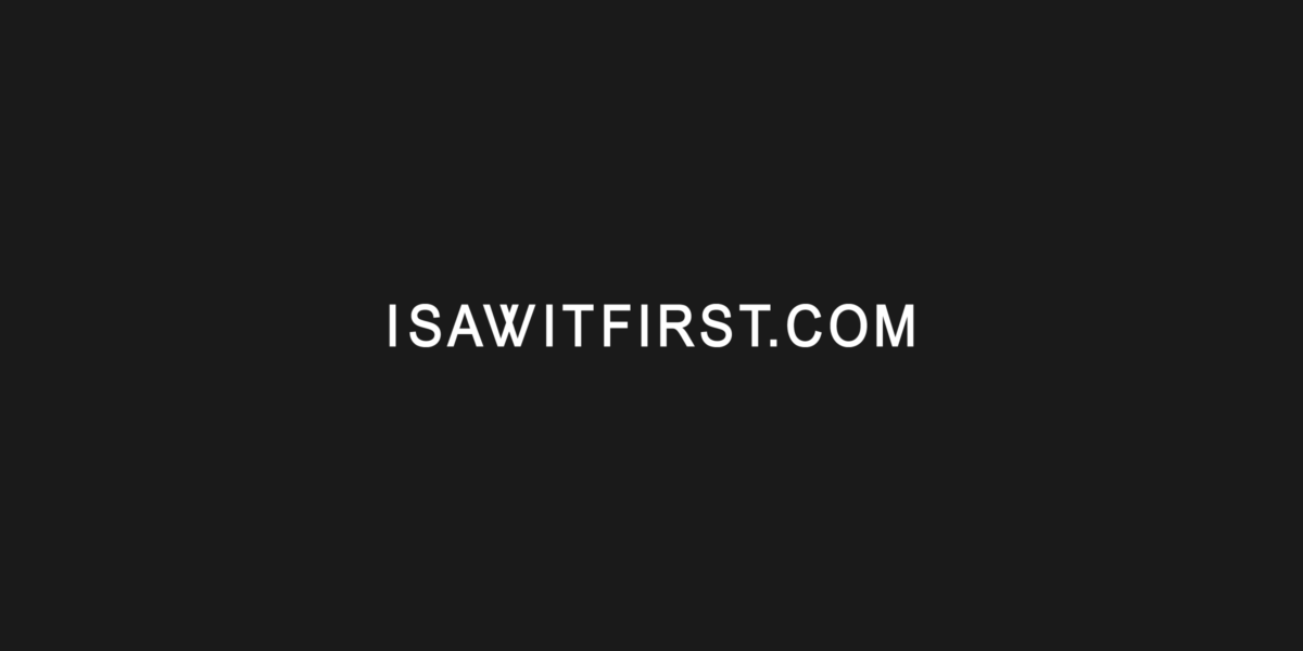 ISAWITFIRST.COM | LOGO DESIGN | BRANDING
